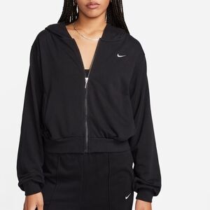 Nike Women's Black Hoodie with Zip